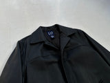 90s GAP Leather Car Coat XS