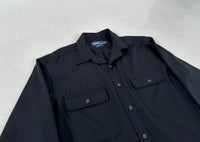 90s WHITFIRLD Wool L/S Shirt L Black