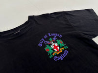 90s City of London Coat of Arms T-shirt XXL Black