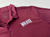 NIKE DRI-FIT Polo Shirt L Burgundy