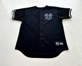 90s NY Yankees Majestic Baseball Shirt XL Black