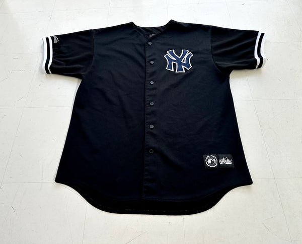 90s NY Yankees Majestic Baseball Shirt XL Black