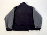90s Eddie Bauer Fleece&Nylon Fishing Jacket L Black