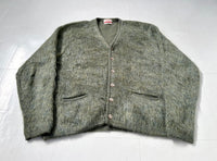 60s Jantzen Mohair Cardigan M OliveGreen
