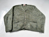 60s Jantzen Mohair Cardigan M OliveGreen