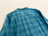 90s Pendleton Shadow Plaid Board Shirt M Turquoise
