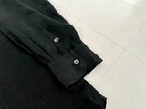 Ralph Lauren Purple Label 100%Linen L/S Shirt M Black