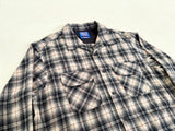 90s Pendleton Shadow Plaid Board Shirt XL Black&White