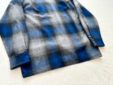 90s Pendleton ShadowPlaid board Shirt M Blue