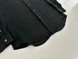 Ralph Lauren Purple Label 100%Linen L/S Shirt M Black