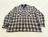 90s Pendleton Shadow Plaid Board Shirt XL Black&White