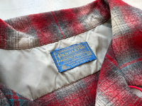 60s Pendleton ShadowPlaid Board Shirt XXL Red