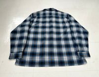 POLO SPORT Shadow Plaid Cotton Loop Shirt XL Blue
