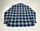 POLO SPORT Shadow Plaid Cotton Loop Shirt XL Blue