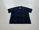 90s Polo RalphLauren Indigo Flower Loop Shirt XL