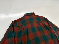 60s DutchMaid Shadow Plaid Loop Wool Shirt L Multi