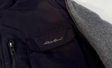 90s Eddie Bauer Fleece&Nylon Fishing Jacket L Black
