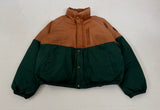 90s Polo Ralph Lauren Leather Puffer Jacket L