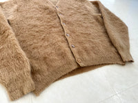 60s TOWNCRAFT Mohair Cardigan M Camel