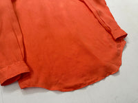 90s Polo Ralph Lauren LOWELL SPORT Linen L/S Shirt M Orange