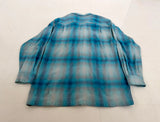 90s Pendleton Shadow Plaid Board Shirt L Turquoise