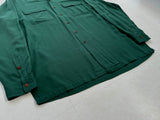 90s Polo RalphLauren Rayon Loop Shirt M ForestGreen