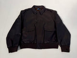 90s Polo Ralph Lauren A-2 Leather Jacket XXL DeepBrown