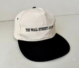 90s THE WALL STREET JOURNAL SnapBack Ivory&Black