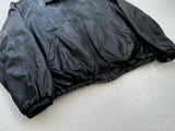 90s Polo Ralph Lauren Leather Swing Top Jacket XL Black