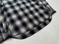 90s Polo Ralph Lauren Shadow Plaid Western Shirt XXL Black&White