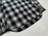 90s Polo Ralph Lauren Shadow Plaid Western Shirt XXL Black&White