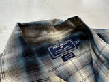 90s POLO Sport Rayon Shadow Plaid Loop Shirt L