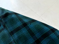 60s Pendleton Plaid Board Shirt L Turquoise