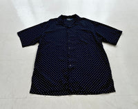 90s Polo Ralph Lauren CLAYTON Polka Dot Rayon Loop Shirt L
