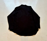 90s Polo Ralph Lauren LOWELL Linen L/S Shirt L Black