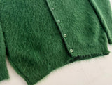 60s PENDLETON Mohair Cardigan M ForestGreen