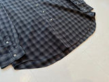 90s Polo RalphLauren BLAKE ShadowPlaid L/S Shirt Black&Gray