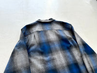 90s Pendleton ShadowPlaid board Shirt M Blue