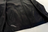 90s Polo Ralph Lauren Leather SwingTop Jacket XXL Black