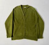 60s Mohair Cardigan M OliveGreen