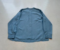90s Polo Ralph Lauren Linen&Silk Loop Shirt L LightBlue