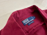 90s Polo Ralph Lauren Rayon L/S Shirt M Burgundy