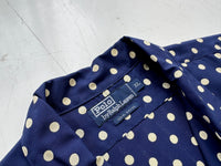 90s Polo Ralph Lauren Big Polka dot Rayon Loop Shirt XL