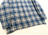 90s PENDLETON Shadow Plaid Board Shirt L Blue