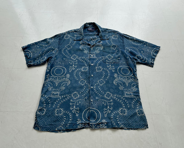90s Polo Ralph Lauren Big Paisley Shirt L IndigoBlue