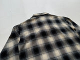 90s RalphLauren ShadowPlaid Western Shirt XL Black&White