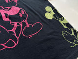 80s MickeyMouse Multi Color T-shirt XL