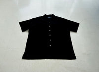 90s Polo RalphLauren CALDWELL Cotton Loop Shirt XL Black