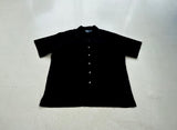 90s Polo RalphLauren CALDWELL Cotton Loop Shirt XL Black