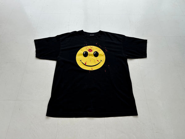90s Vintage Smiley GunShot T-shirt